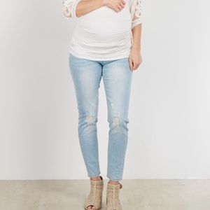 Pink blush Maternity jeans